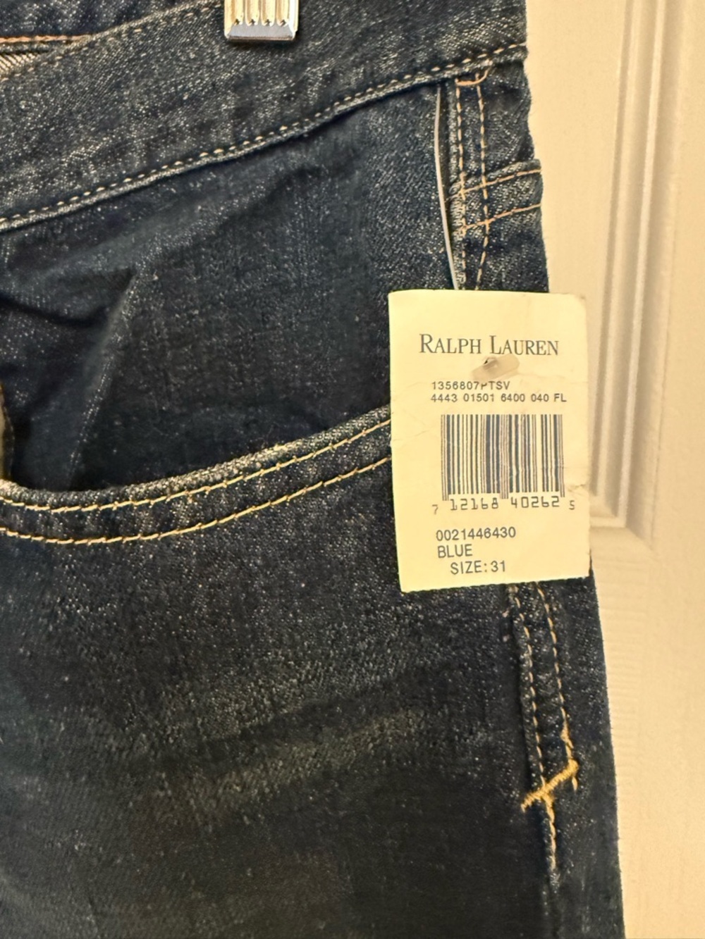 NWT Ralph Lauren Straight Leg Fit Thompson 650 Jeans - Picture 4 of 5